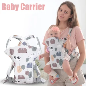 Marsupiu Ergonomic din Bumbac Model Animalute pentru Bebelusi
