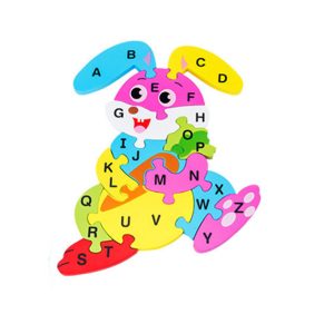 Joc Educativ Puzzle Incastru Iepurasul Invata Alfabetul