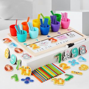 Joc Educativ Montessori Sortare Potrivire Matematica Educationala