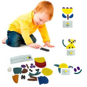 Puzzle Montessori Educativ Creativ din Lemn