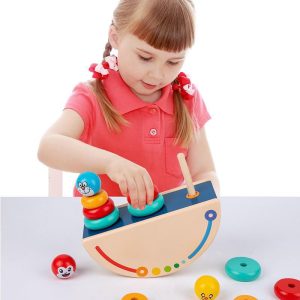 Joc Montessori de Echilibru si Stivuire 3 Turnulete