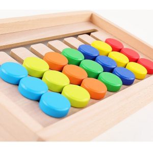Joc Educativ Montessori Labirint Asociere Culori 7 Coloane