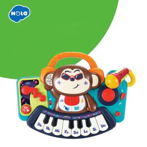 Jucarie Interactiva Bebe Maimutica DJ Pianina Hola