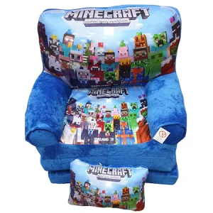 Fotoliu Extensibil cu Pernuta Plus Minecraft