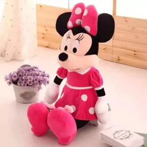Jucarie Plus Minnie Mouse Rochita Roz 25cm