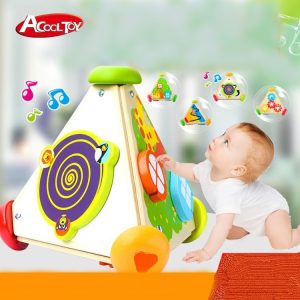 Cub Montessori Multifunctional 4in1 Piramida Muzicala