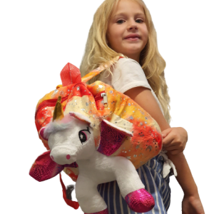 Ghiozdan Gradinita din Plus Unicorn Glitter 3D