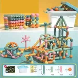 Joc STEM Magnetic de Construit 143Piese Onshine