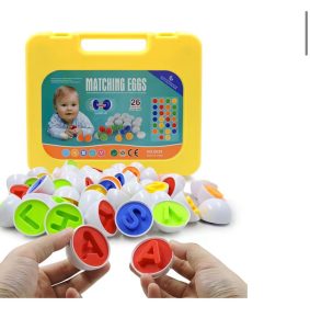 Joc Montessori Puzzle Asociere Oua cu Litere