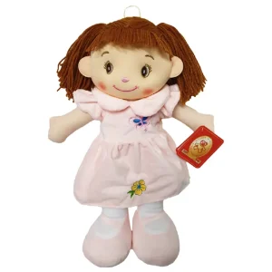 Papusa care Canta cu Rochita Roz 50cm