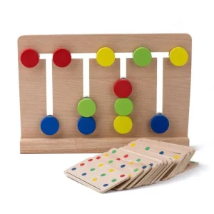 Joc Lemn Montessori Labirint Asociere Culori