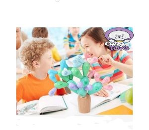 Asamblare Cactus Jucarie Echilibru Montessori Lemn