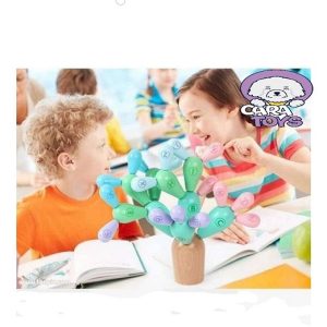Asamblare Cactus Jucarie Echilibru Montessori Lemn