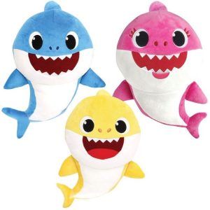 Jucarie Plus Baby Shark Set 3 Rechini Colorati