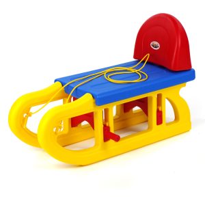 Sanie cu Spatar Plastic pentru Copii
