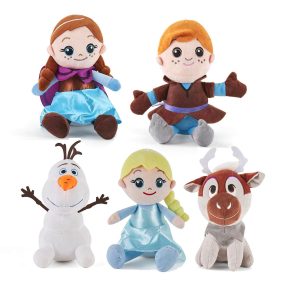 Set 5 Mascote Plus Frozen Elsa Anna Kristoff Olaf Sven