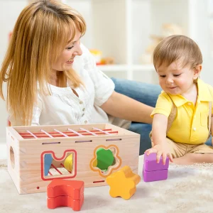 Jucarie Senzoriala Montessori Sortator Benzi Elastice