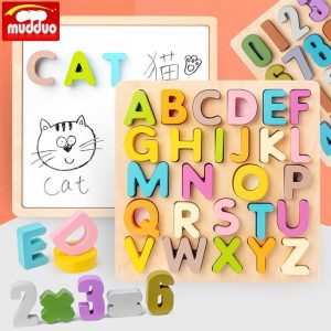 Puzzle Incastru Alfabet si Tablita Magnetica