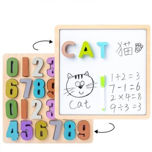 Puzzle Incastru Cifre si Tablita Magnetica