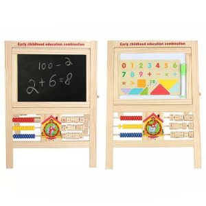 Tabla Multifunctionala cu Ceas Abac Alfabetar 2Fete