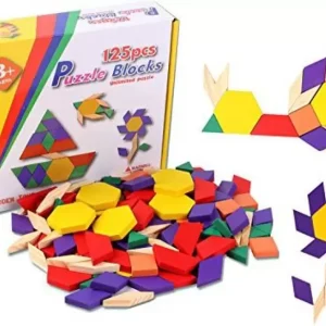 Tangram 125Piese Puzzle Joc Montessori