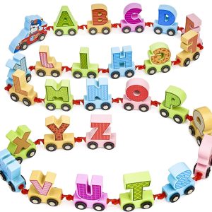 Trenuletul Alfabet cu Litere Magnetice Jucarie Montessori