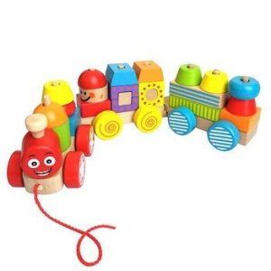 Trenulet Sortator Forme Jucarie de Tras
