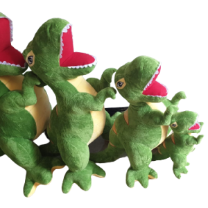 Jucarie Plus Copii Dinozaur T-Rex Verde