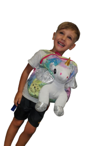 Ghiozdan Gradinita din Plus Unicorn 3D Glitter