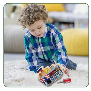 Placa Montessori Vaporasul cu Scule Lemn