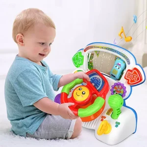 Jucarie Bebe Volan Interactiv Multifunctional Portabil