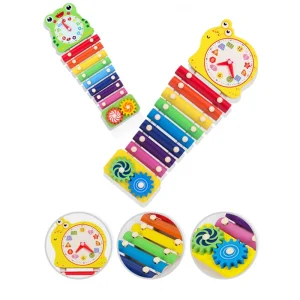 Jucarie Montessori Xilofon Lemn Animalute 8 Note