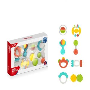 Set 8 Zornaitori Forme si Culori Diferite Jucarii Bebelusi