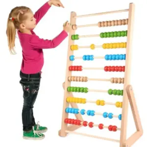Abac Montessori Gigant din Lemn Numaratoare Jumbo