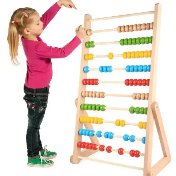 Abac Montessori Gigant din Lemn Numaratoare Jumbo Abac Montessori Gigant din Lemn Numaratoare Jumbo