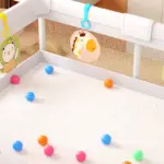 Tarc de Joacă 120×120 cm cu Covor si 50 Bile pentru Bebeluși