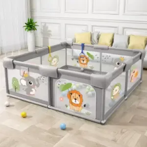 Tarc de Joacă Bebelusi Safari 120x120 cu 50 Bile