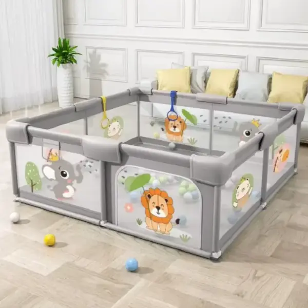 Tarc de Joacă Bebelusi Safari 120x120 cu 50 Bile Tarc de Joacă Bebelusi Safari 120x120 cu 50 Bile