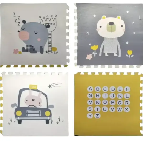 Tarc de Joacă Ursuletul Astronaut 180x120 cm cu Covoras si Bile