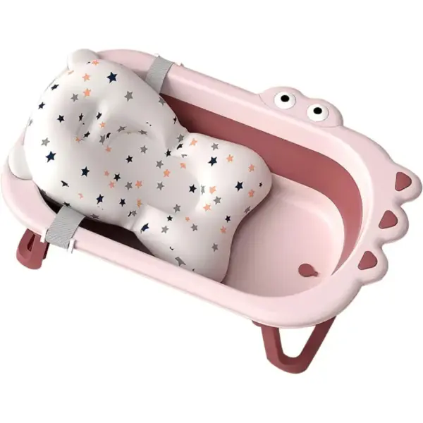 Cadita Baie Roz Pliabila cu Salteluta pentru Bebelusi Cadita Baie Roz Pliabila cu Salteluta pentru Bebelusi