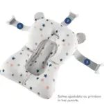 Cadita Baie Roz Pliabila cu Salteluta pentru Bebelusi