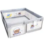 Tarc Joacă XXL 200x180 cu 60 Bile si Covor Termoizolant