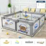 Tarc Joacă XXL 200x180 cu 60 Bile si Covor Termoizolant