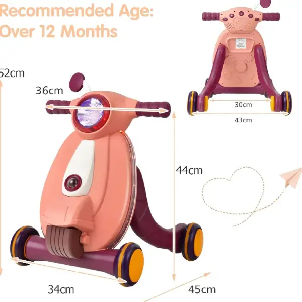 Antepremergator Roz cu Sunete si Lumini