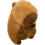 Jucarie Capibara cu Pui Pufoasa Extra Moale 50cm