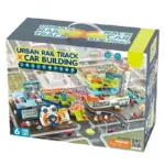 Set Parcare 4 Etaje cu Piste Lift Auto Volan si Masinute