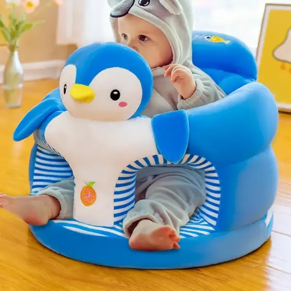 Fotoliu Plus Moale Pinguin pentru Bebelusi 6 luni+