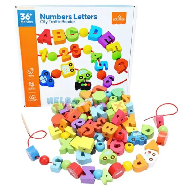 Joc de Snuruit din Lemn cu Masinute Cifre Litere Caratoys Joc de Snuruit din Lemn cu Masinute Cifre Litere Caratoys