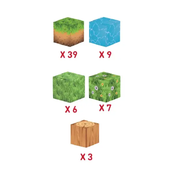 Jucarie STEM Set 64 Cuburi Magnetice Tip Minecraft