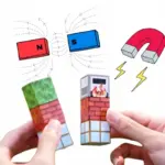 Jucarie STEM Set 114 Cuburi Magnetice Tip Minecraft